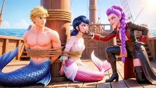 Rumi kidnapped mermaid Marinette😱, Adrien try to save her 😢.
