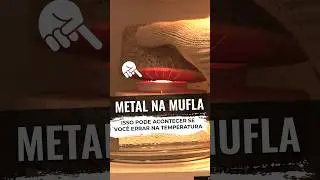 Metal na Mufla - o que acontece se subir muito a temperatura #fusing #vidrofusao #metal #arte