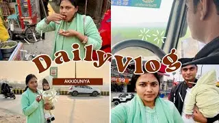 City Gaye The… Pani Puri Se Dinner Tak 😋🌃 | Full Day Vlog #video #viral #dailyvlog #travel #trending