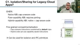 OSDI '22 - CAP-VMs: Capability-Based Isolation and Sharing in the Cloud