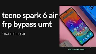 Tecno spark 6 air  pin  pattern frp unlock by UMT PRO dongle