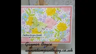 Country Floral embossing folder card Stampin' Up!