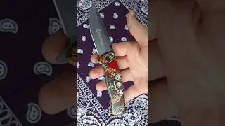 Knife with a skeleton head handle designknife#Shorts#YouTubeShorts#Trending#Viral#HowTo#KnifeSkills
