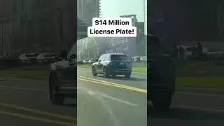 14 Million $ car plate! Thats just insane! #rollsroyce #mindset #business #dubai #dubailife