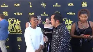 Karen Pittman Carpet Interview at Hollywood Critics Association TV Awards 2022