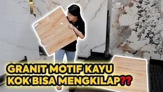 GRANIT 60X60 INI PUNYA MOTIF KAYU TAPI BISA MENGKILAP‼️ #rojohousesolution #minimalis