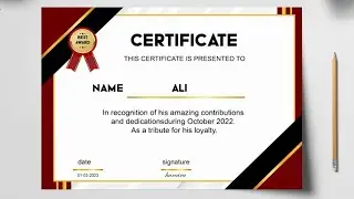 Adobe Illustrator Tools Tutorials | New year Certificate Design Tutorial
