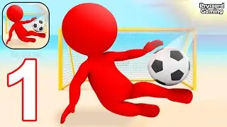 Crazy Kick! Fun Football Game - Gameplay Walkthrough Part 1 Control Going Ball (iOS, Android)