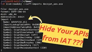 How to hide Win32 APIs from Import Address Table (IAT) Cyber Security