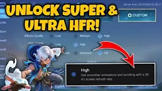 How to Get SMOOTH HFR in Mobile Legends using this Method.