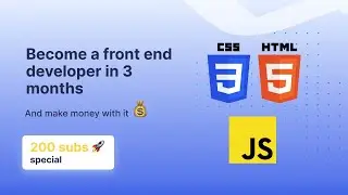 Become a developer in 3 months and start making money 🚀 | My Road map 🚴‍♂️ | 200 subs special 🥳
