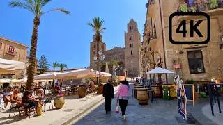Italy 4K [Walking Tour] Sicily — Cefalù Old Town