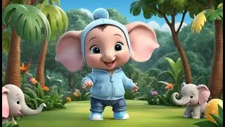 Elephant 1 to 10 Song | Fun Counting Nursery Rhyme for Kids | Baby Learning Song