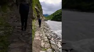 Heading to Dolpo. Trekking trail to Dho valley.