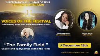 Monday Live Talks with Karen Sherwood. The Family Field: Understanding Dynamics Within the Penta.
