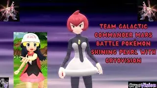 Team Galactic Commander Mars Battle Pok&eacute;mon Shining Pearl With CryoVision