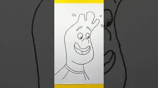 How to draw WADE💦 #elemental #disney #drawing