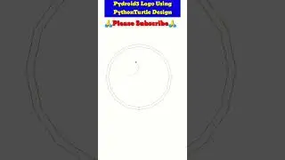 Pydroid3 Logo Using Python Turtle Graphics|Python Turtle Graphics Drawing|