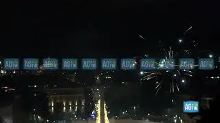 Capodanno 2026, lo skyline di Roma allo scoccare della mezzanotte