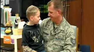 Soldier delivers special Christmas present to son at school.mov