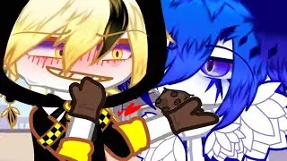 Did I startle you?😅💦✨||Gacha club/Undertale Au/Sans Au💙✨🎉🎊💖💕||Ft: ✨💛Bill x Error 404/Bill404💙✨