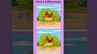 Find the 5 Differences in 30 Seconds! | Spot the Difference Game #shorts