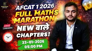 Complete Maths for AFCAT 1 2026 | AFCAT Maths All type of questions! Part-2