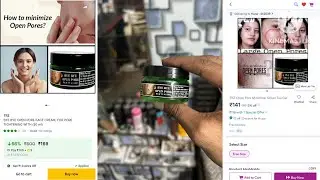 Bye bye open pores cream TRZ Open pores minimizer green tea gel unboxing flipkart meesho