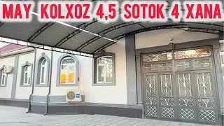 May kolxoz 4,5 sotok 4 xana Super sapali u’y 75.000$ kelisimli Zatlari qaladi 94-593-00-77