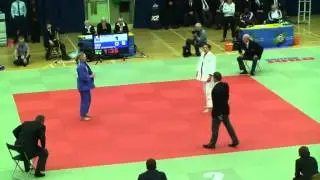 Gemma Gibbons takes on Marjorie Ulrich in the -78kg final at the 2012 London British Open