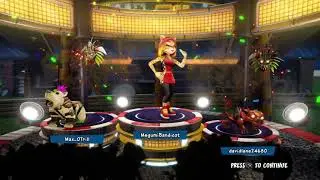 Liz Bandicoot, Rustland Polar and Rustland Pura Winning Podium. (Crash Nitro Fueled)