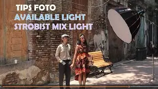 tips foto model available light dan strobist mix light di kota lama semarang
