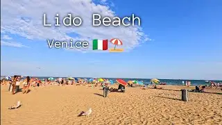 The best Beach in Venice - Lido Venice Beach ⛱️☀️🇮🇹 [4K]