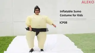 Sumo Wrestler Halloween Inflatable Party Costume Child Sized by Aleko