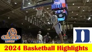 Lincoln (PA) vs #7 Duke Basketball Game Highlights 10 19 2024
