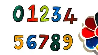 Learn Numbers 0 to 9 | Coloring Numbers | Numbers Counting & Coloring Fun | Numbers for Kids
