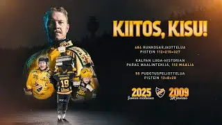 Kiitos, Kisu! &ndash; Tuomas Kiiskinen p&auml;&auml;tt&auml;&auml; upean pelaajauransa