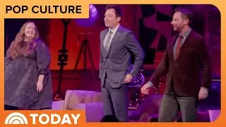 See Jimmy Fallon react after making his Broadway debut in 'All In'