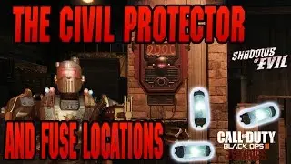 THE CIVIL PROTECTOR AND FUSE LOCATIONS | Call of Duty: Black Ops 3 Zombies