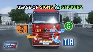 🚚 Usage and Meaning of all stickers and signs in Truckers Of Europe 3 by Wanda Software 🏕️