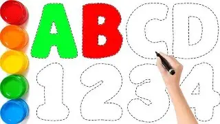Learn Alphabet Capital Laters With Colours | Number Song For Kids | Alphabet Rhymes | Abcd Video 