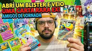 [Veio EX] Abrindo um blister de Pok&eacute;mon Original Amigos de Jornada! Comprei na banquinha de jornal