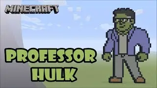 Minecraft: Pixel Art Tutorial and Showcase: Professor Hulk (Avengers: Endgame)