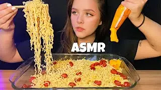 ASMR COMIDA MIOJO COM CALABRESA E CHEDDAR MUKBANG BRASIL | CAMILE ASMR