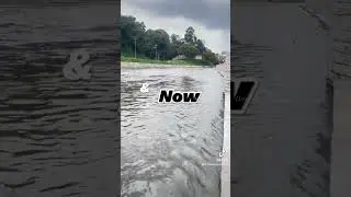 Back then, the holy Bagmati River turned from clear to brown and then to black.😞 And Now🙂.#bagmati