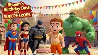 Superhero Birthday Bash with Chhota Bheem #BirthdayParty #ChhotaBheem #Superheroes #Fun #toonshaala