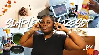 OCTOBER RESET VLOG | WORK WITH ME, CLEANING, DECORATE FOR FALL 