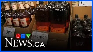 Shoppers line up for American liquor sales