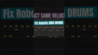 Очеловечьте свои MIDI-барабаны для реалистичности #MusicProduction #midi #drums #shorts #musicpro...