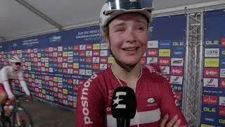 Emma Norsgaard - Interview at the finish - UEC Championships (Limbourg-Flanders) 2024